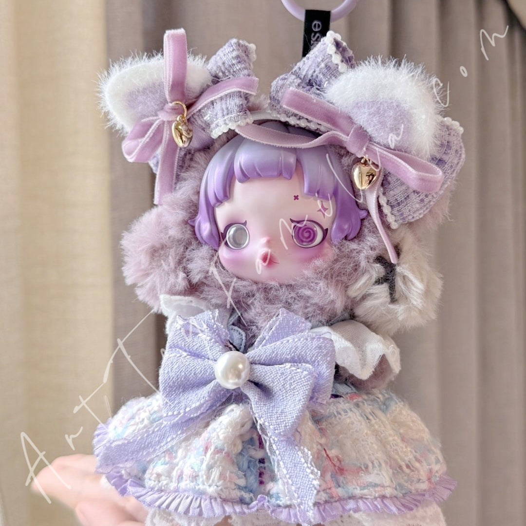 Skullpanda Cloth Lavender Mist Kitten Set