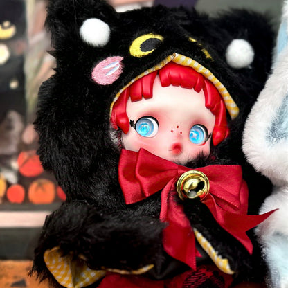 Skullpanda Cloth Magical animal plush cloak Black Cat
