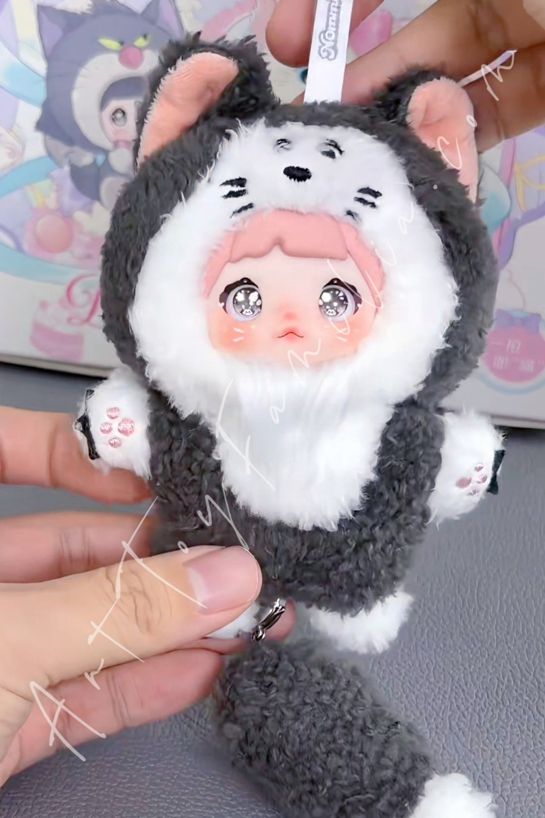 Sure Fun Nommi × Disney Dreamy Cat Tales Series Plush Pendant Blind Box Figaro