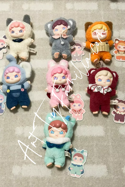 TNT Space dora animals vinyl plush doll series blind box 茸茸动物所搪胶毛绒整盒