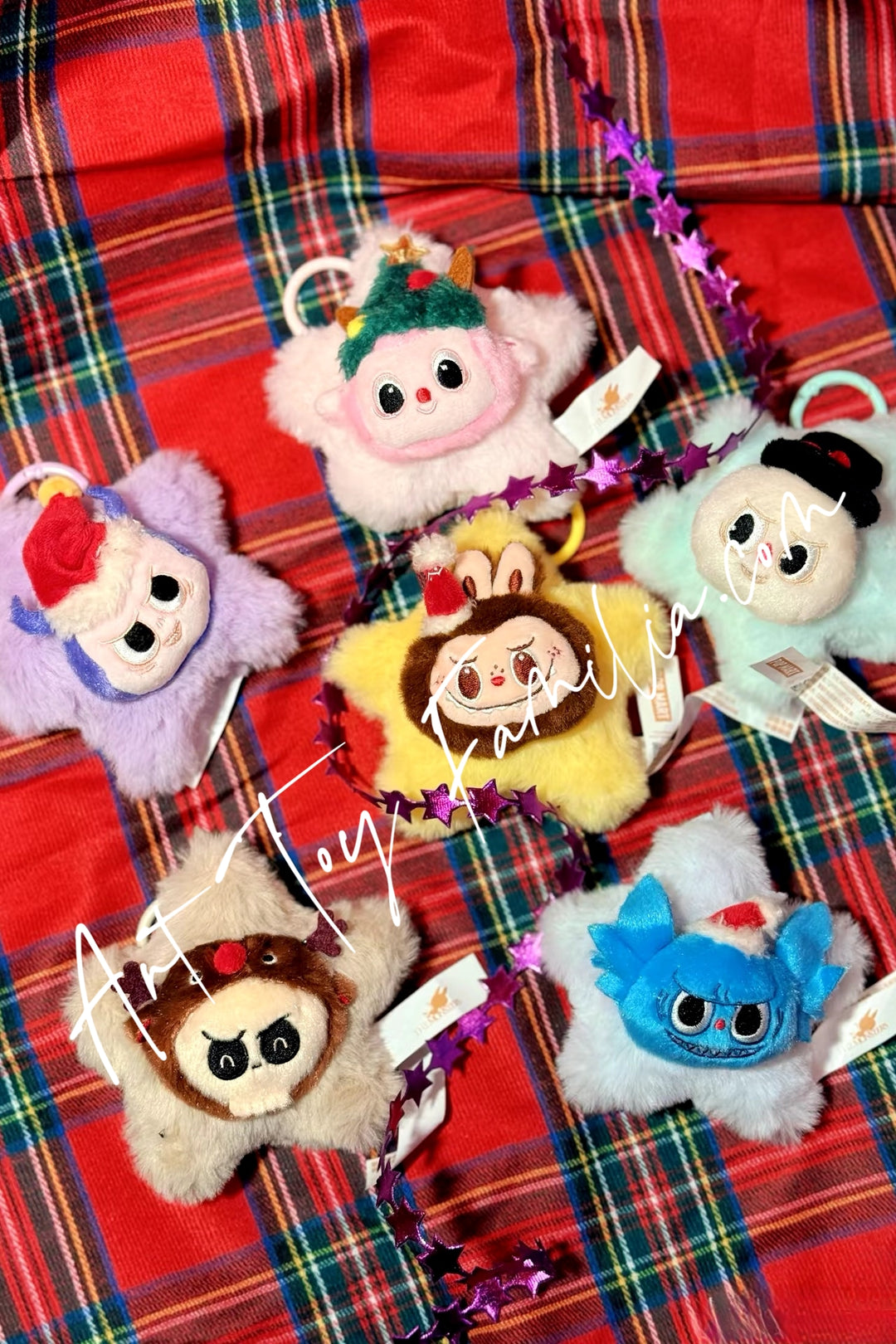 the monsters classic series sparkly plush pendant blind box 经典系列闪闪毛绒挂件 PATO