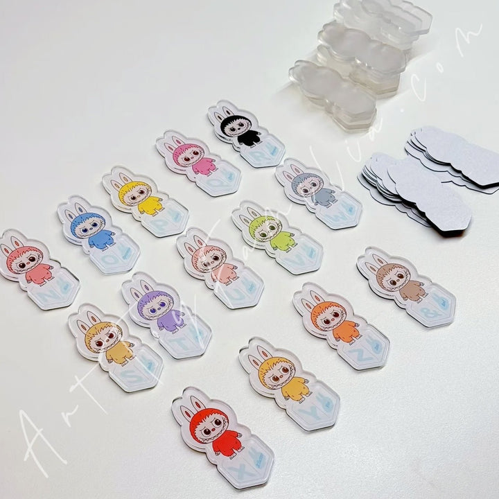 Art Toy Familia - The Monsters Blindbox Card DIY Fridge Magnet Kit V4 - 141 Style Card Ver.(3 pieces) - 整体款(3个) Kit Only Not Blindbox Card