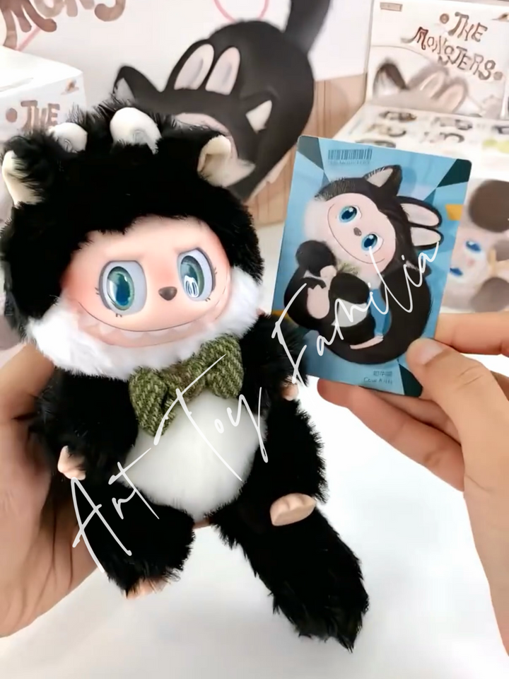 The Monsters Cat Mode On Series Vinyl Plush Pendant cow kitty