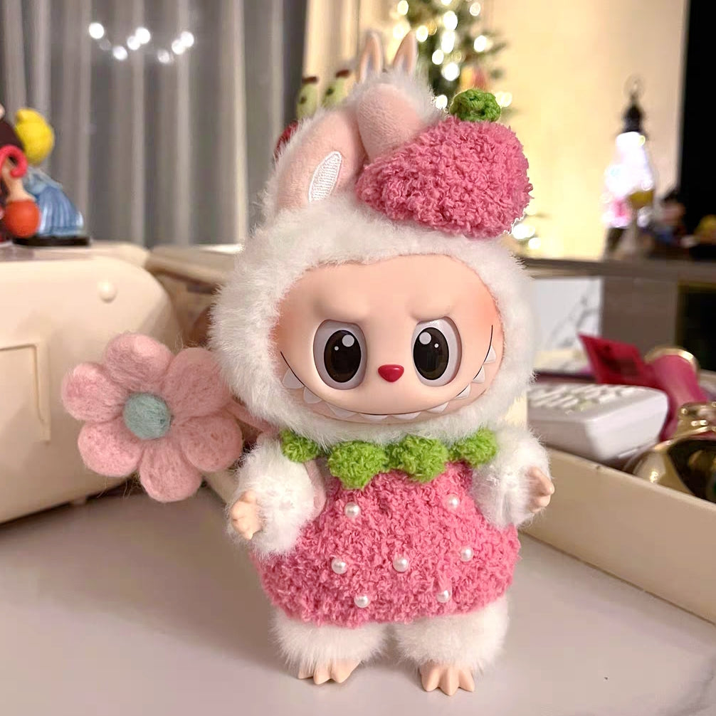 The Monsters Labubu Cloth Blossom StrawBerry Delight Set 2