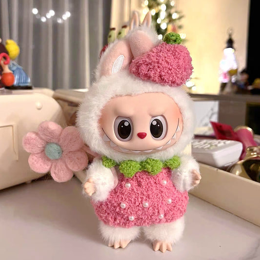 The Monsters Labubu Cloth Blossom StrawBerry Delight Set 2