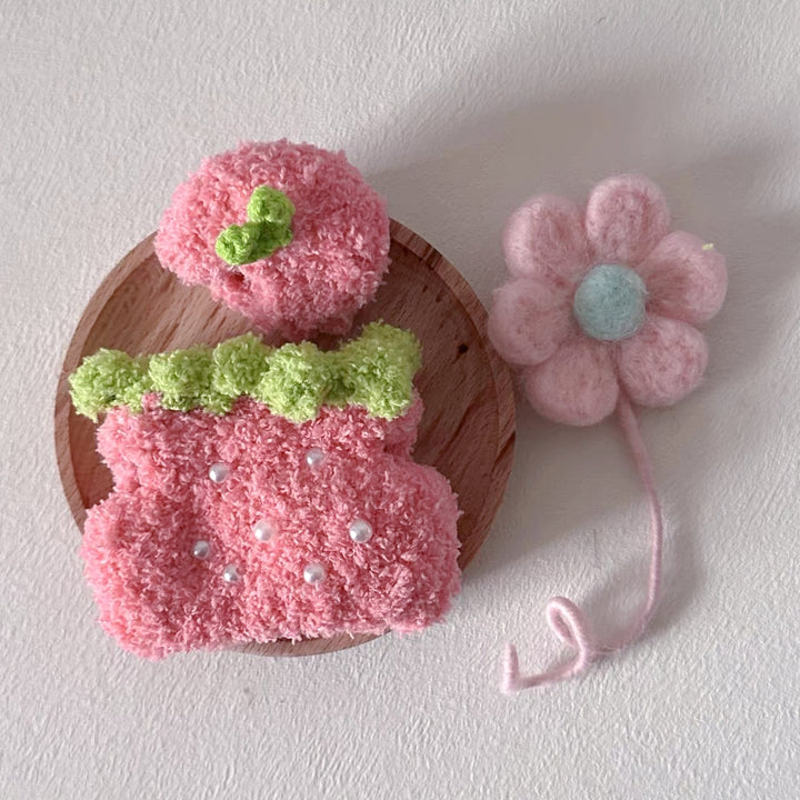 The Monsters Labubu Cloth Blossom StrawBerry Delight Set 3