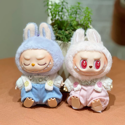 The Monsters Labubu Cloth Cotton Candy Overalls Set