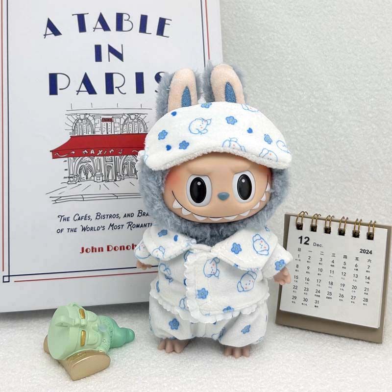 The Monsters Labubu Cloth Cozy Dreams Pajama Set Blue