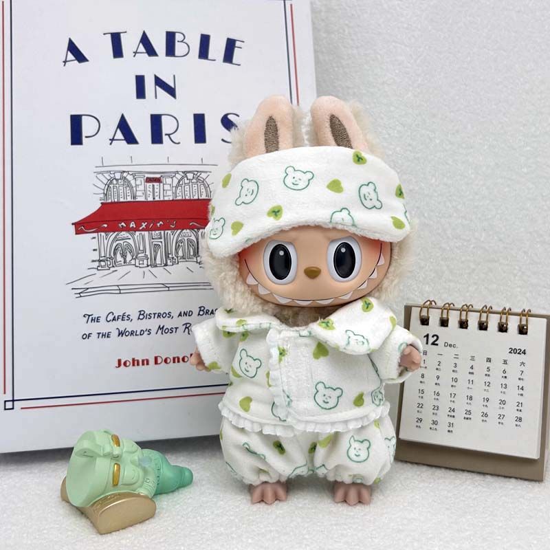 The Monsters Labubu Cloth Cozy Dreams Pajama Set Green