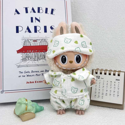 The Monsters Labubu Cloth Cozy Dreams Pajama Set Green