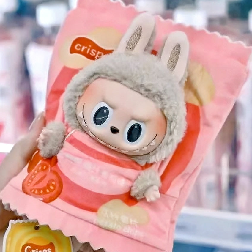 The Monsters Labubu Cloth Crispy Chip Sack Cutie Red