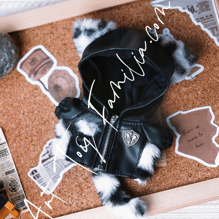 The Monsters Labubu Cloth Cute & Cool Ocelot Jacket Black