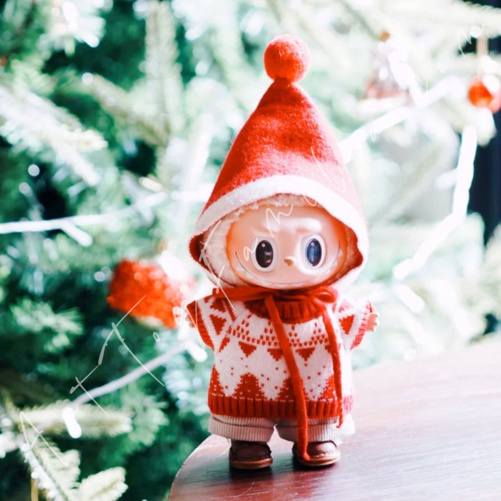 The Monsters Labubu Cloth Elf Fair Isle Sweater Set