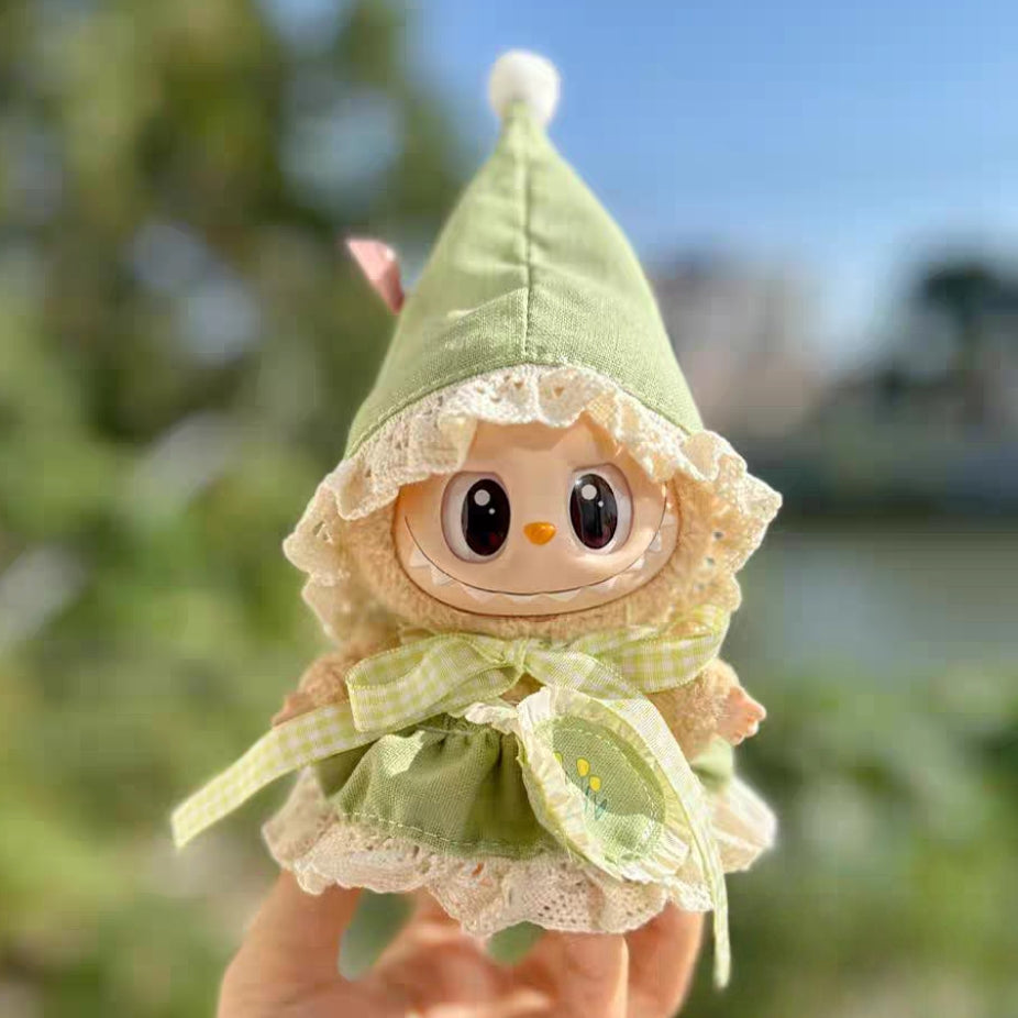 The Monsters Labubu Cloth Enchanted Flower Elf Set Green