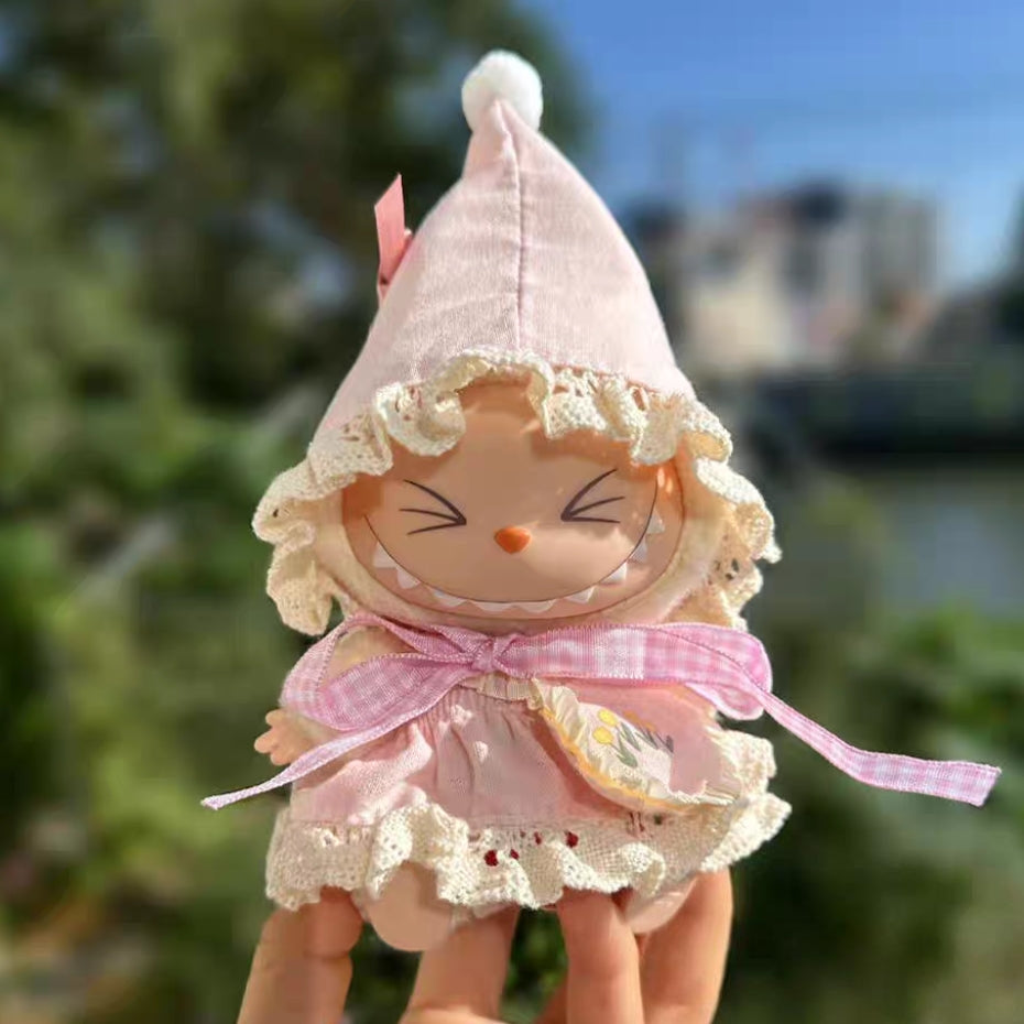 The Monsters Labubu Cloth Enchanted Flower Elf Set Pink