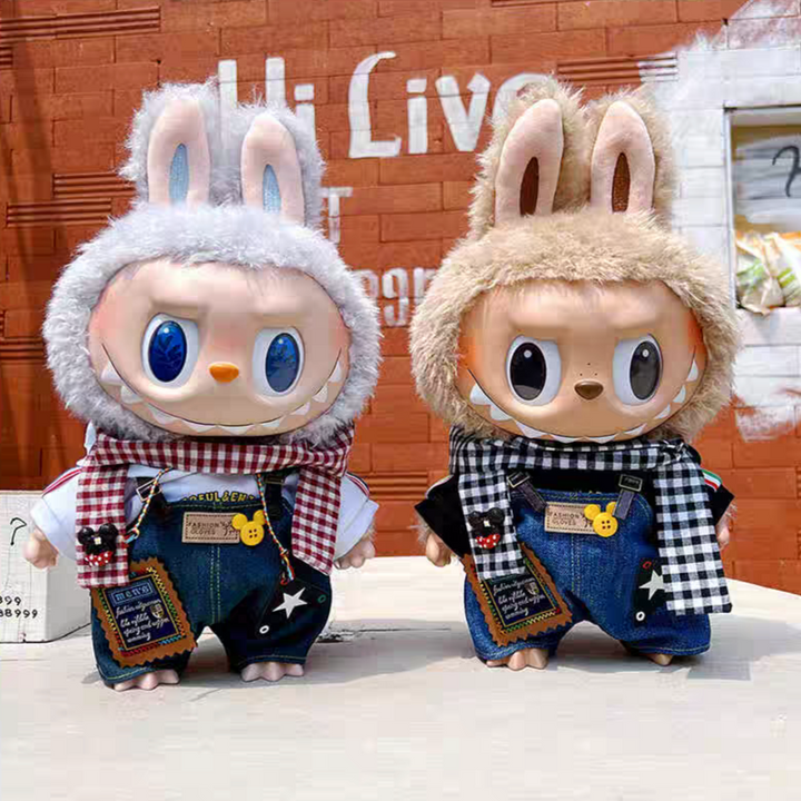 The Monsters Labubu Cloth Forest Explorer Overalls Set