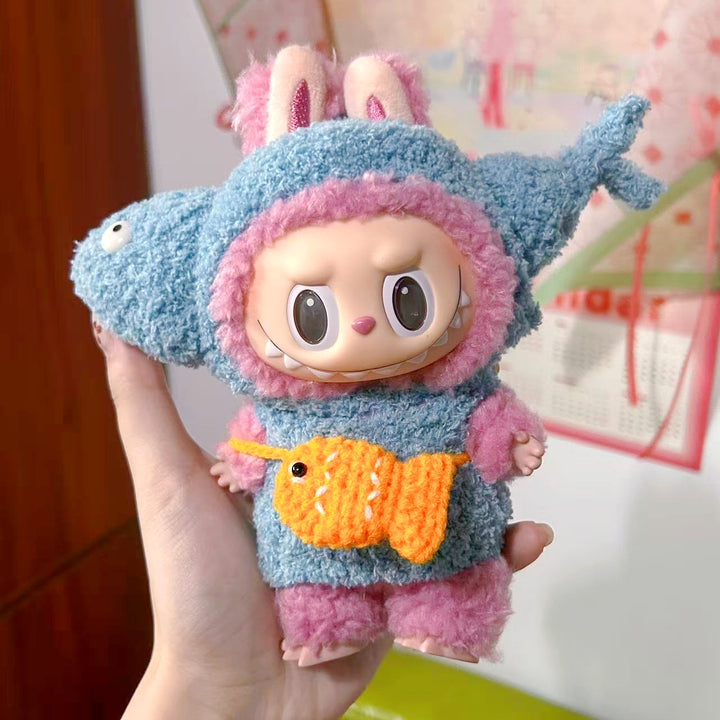 The Monsters Labubu Cloth Knitwit Chill Fish Set 1