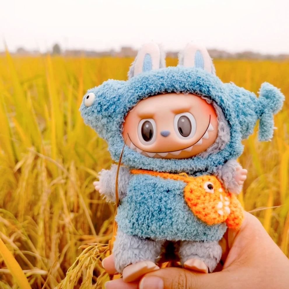 The Monsters Labubu Cloth Knitwit Chill Fish Set 2