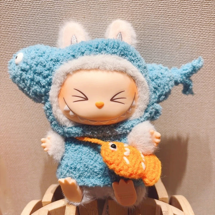 The Monsters Labubu Cloth Knitwit Chill Fish Set 3