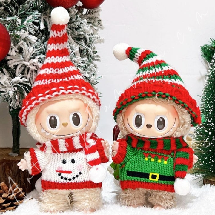 The Monsters Labubu Cloth Lively Christmas Party Set