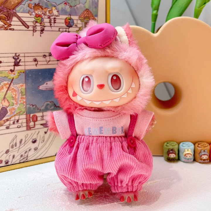 The Monsters Labubu Cloth Lovely Rosie Overalls Set 1