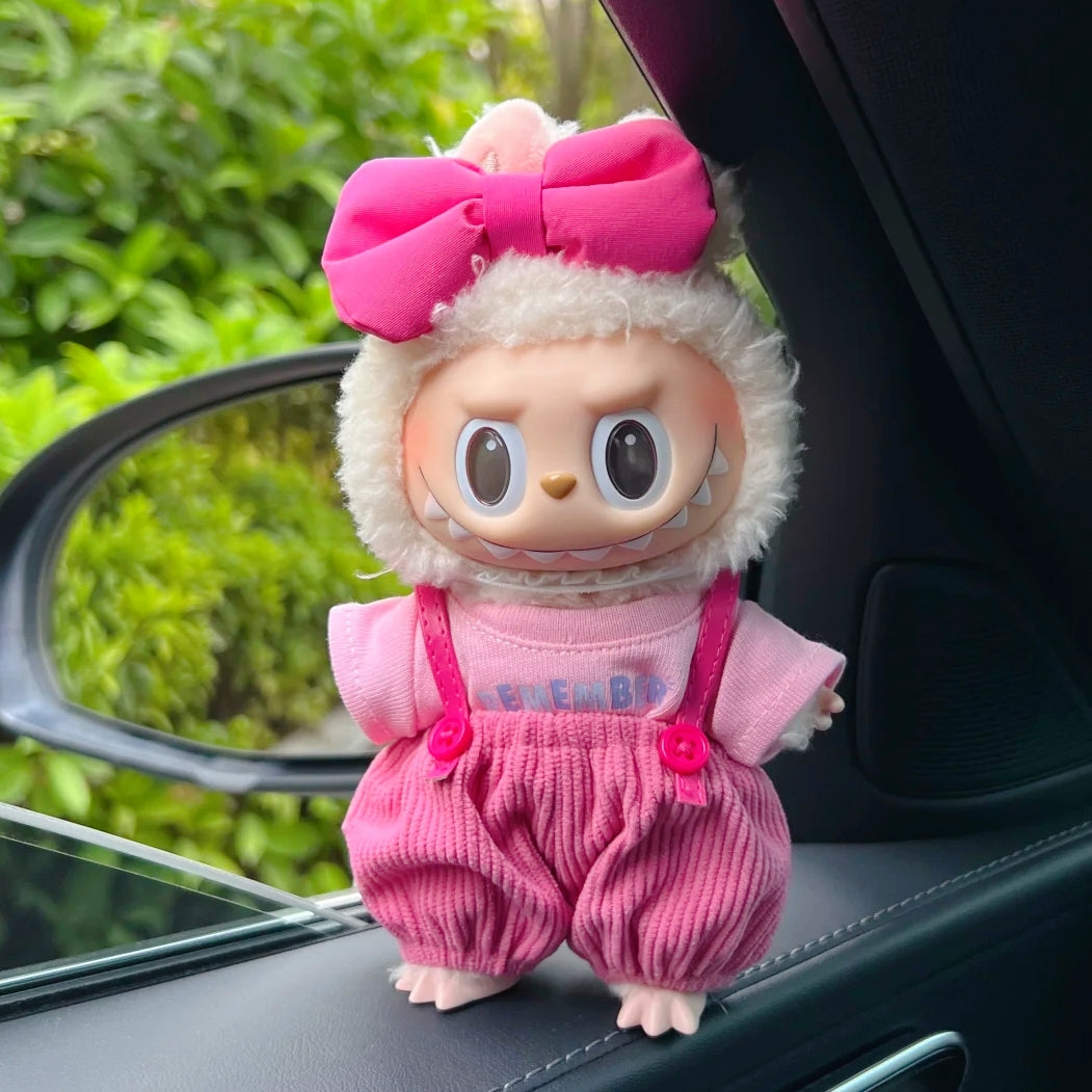The Monsters Labubu Cloth Lovely Rosie Overalls Set 2