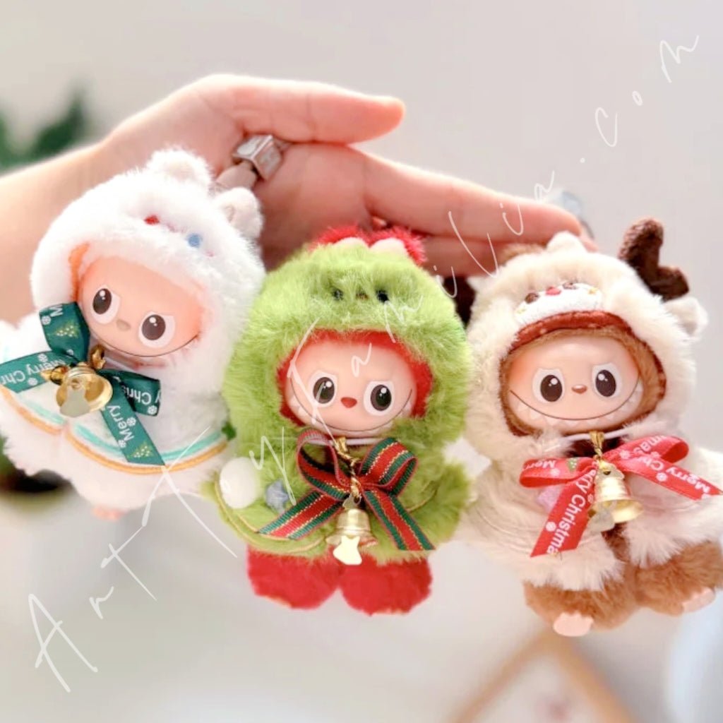 The Monsters Labubu Cloth Mini Christmas Elf Hooded Cape - 118
