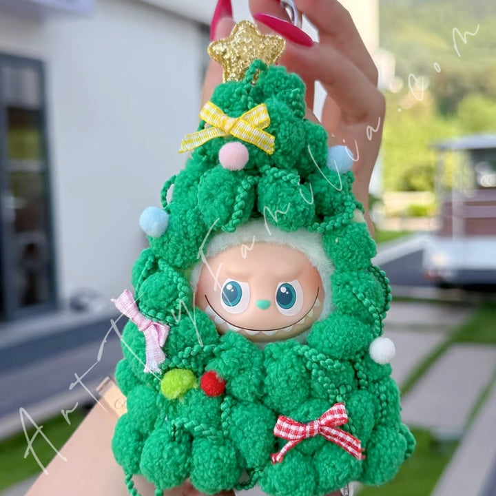 The Monsters Labubu Cloth Mini Christmas Tree Jumpsuit 