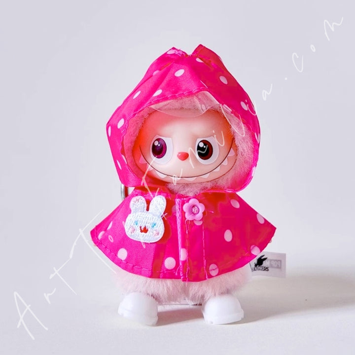 The Monsters Labubu Cloth Mini Colorful Animal Raincoat Set