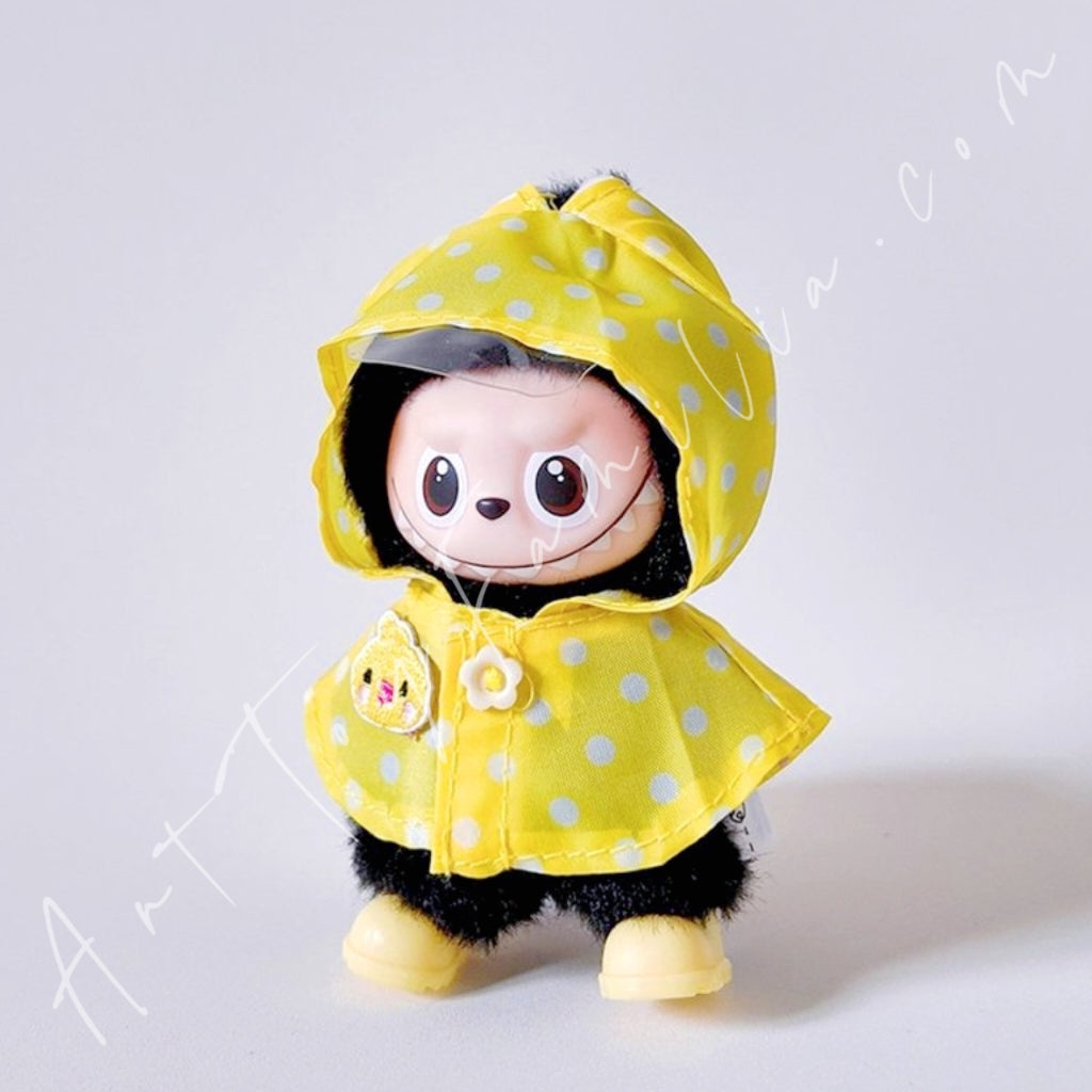 The Monsters Labubu Cloth Mini Colorful Animal Raincoat Set