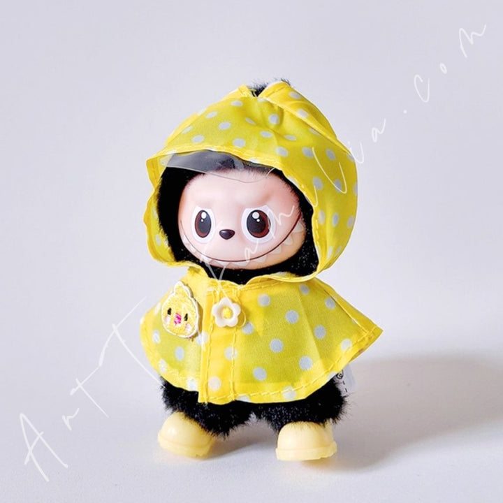 The Monsters Labubu Cloth Mini Colorful Animal Raincoat Set