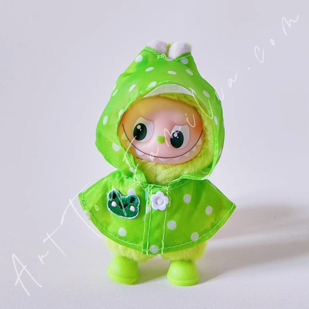 The Monsters Labubu Cloth Mini Colorful Animal Raincoat Set