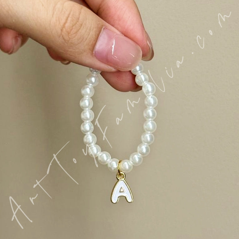 The Monsters Labubu Cloth Mini Letter Necklace A