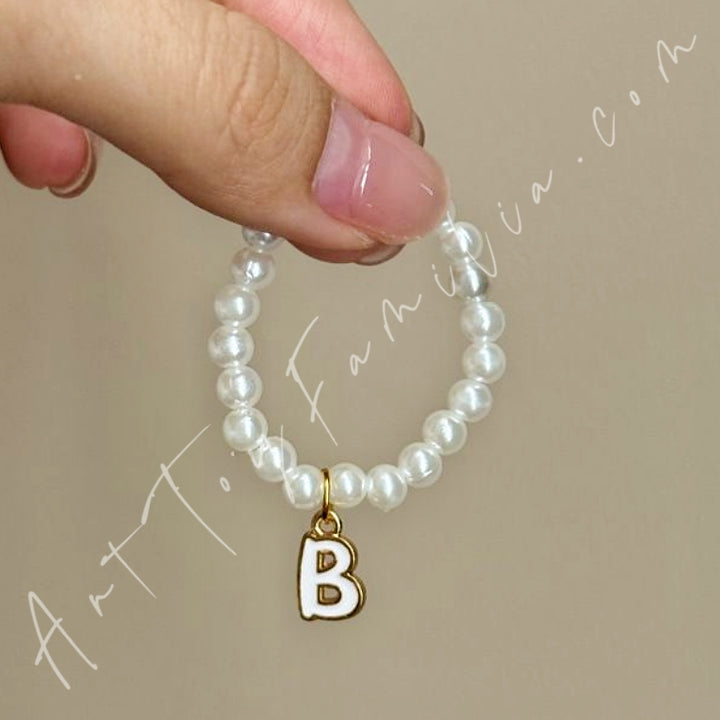 The Monsters Labubu Cloth Mini Letter Necklace B