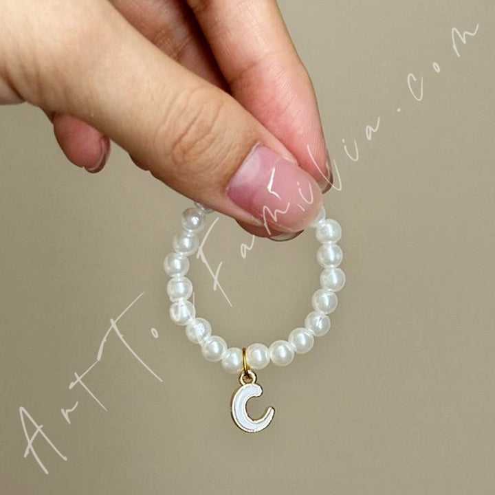 The Monsters Labubu Cloth Mini Letter Necklace C