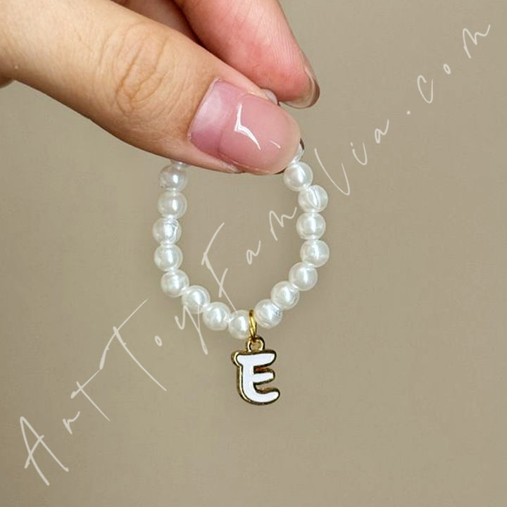 The Monsters Labubu Cloth Mini Letter Necklace E