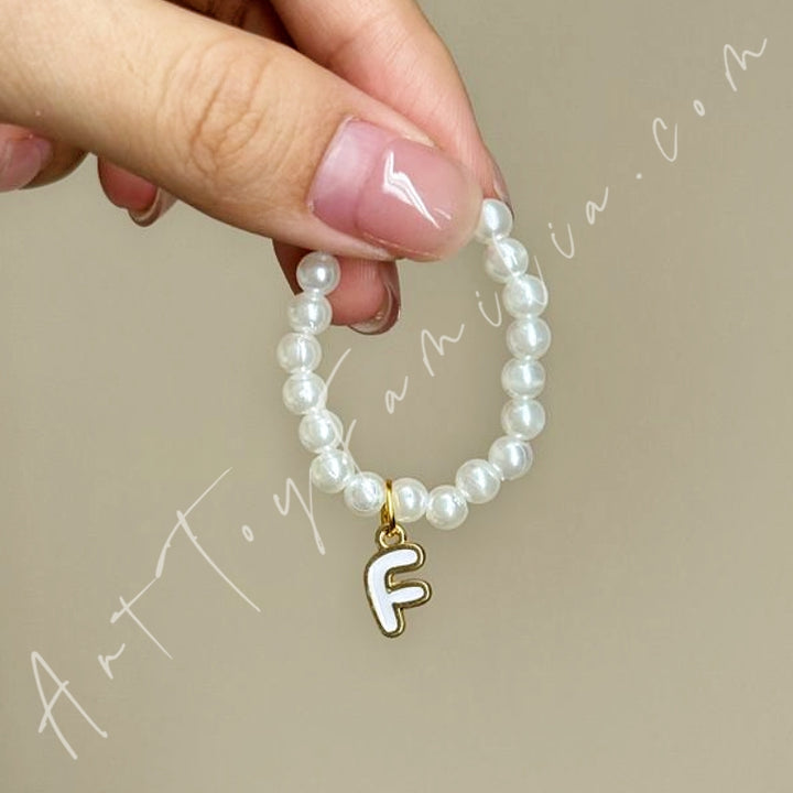 The Monsters Labubu Cloth Mini Letter Necklace F
