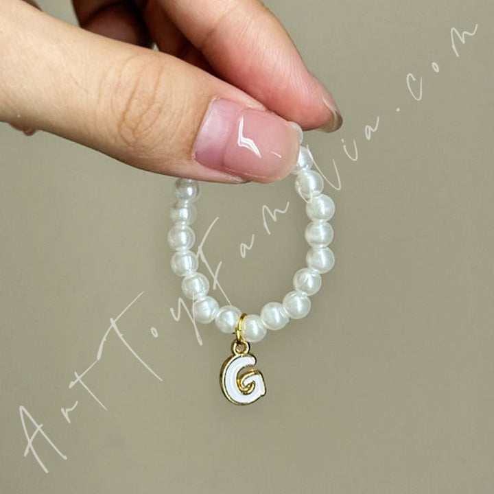The Monsters Labubu Cloth Mini Letter Necklace G