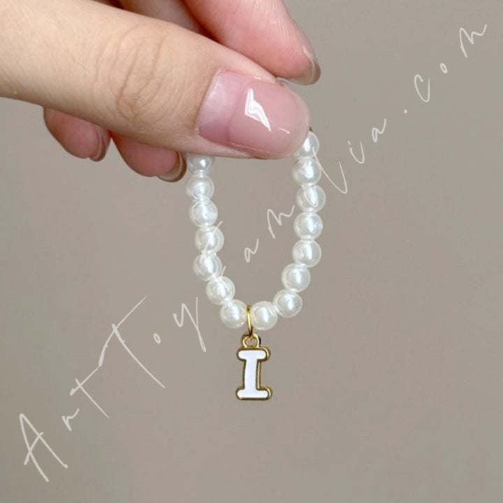 The Monsters Labubu Cloth Mini Letter Necklace I