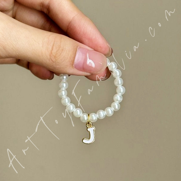 The Monsters Labubu Cloth Mini Letter Necklace J