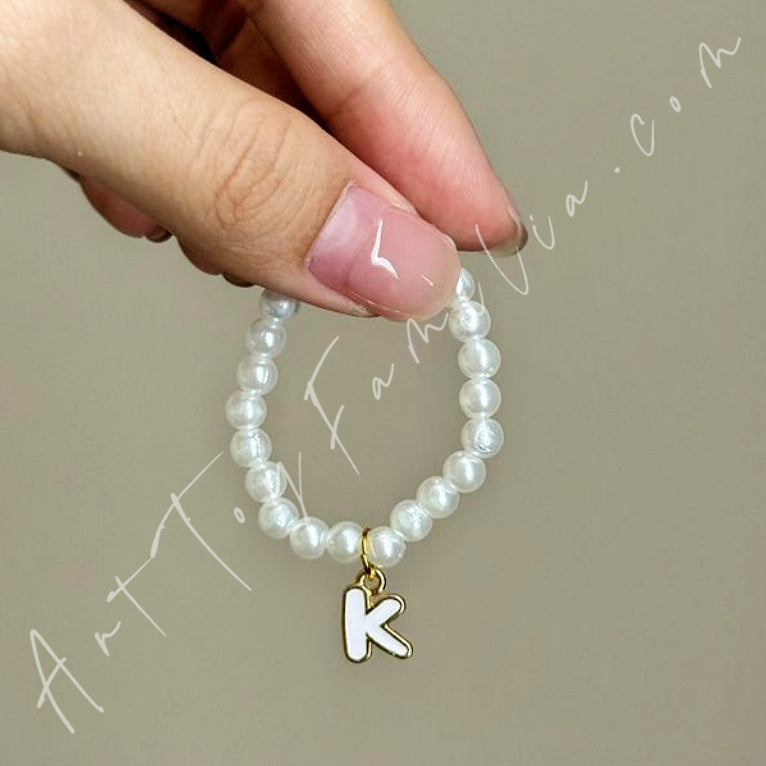 The Monsters Labubu Cloth Mini Letter Necklace K