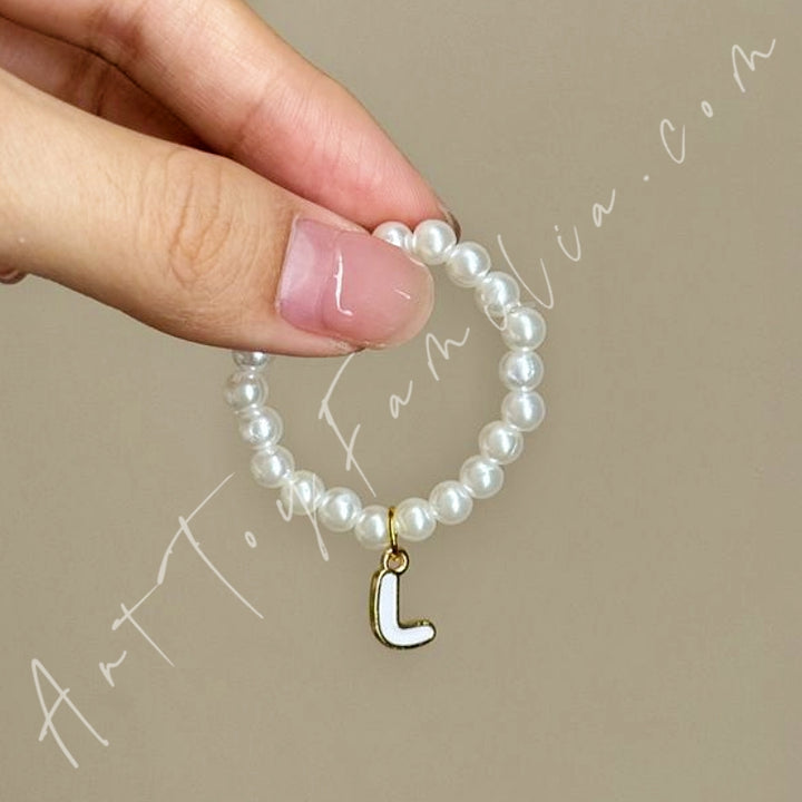 The Monsters Labubu Cloth Mini Letter Necklace L