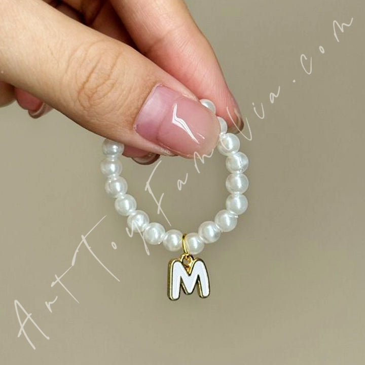 The Monsters Labubu Cloth Mini Letter Necklace M