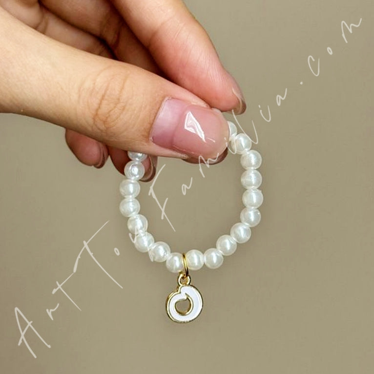 The Monsters Labubu Cloth Mini Letter Necklace O