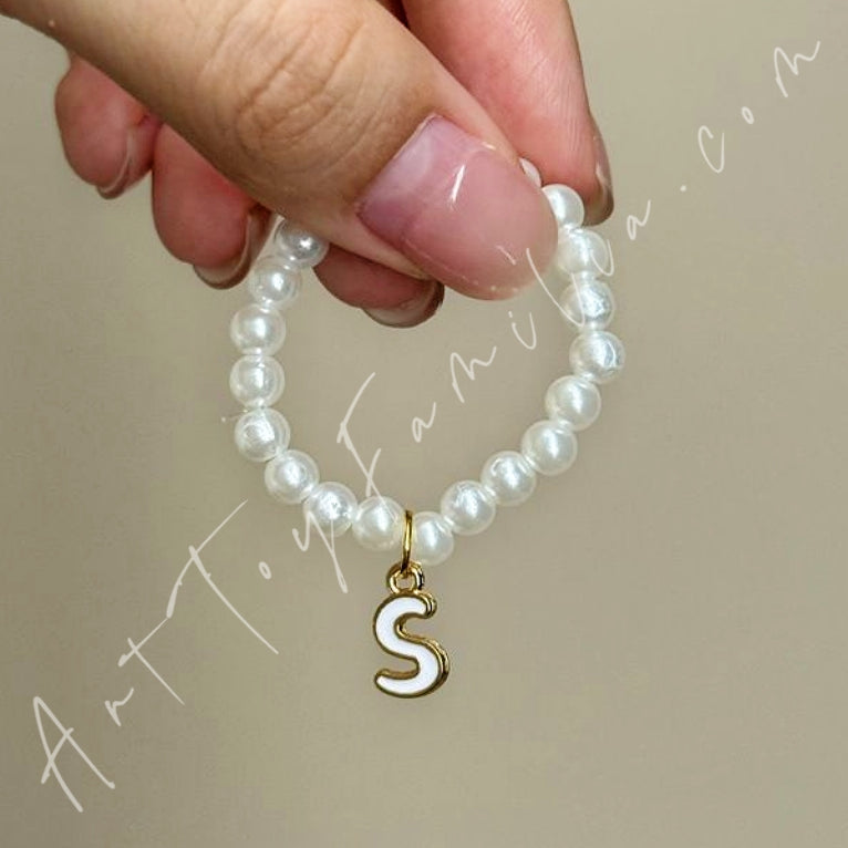 The Monsters Labubu Cloth Mini Letter Necklace S
