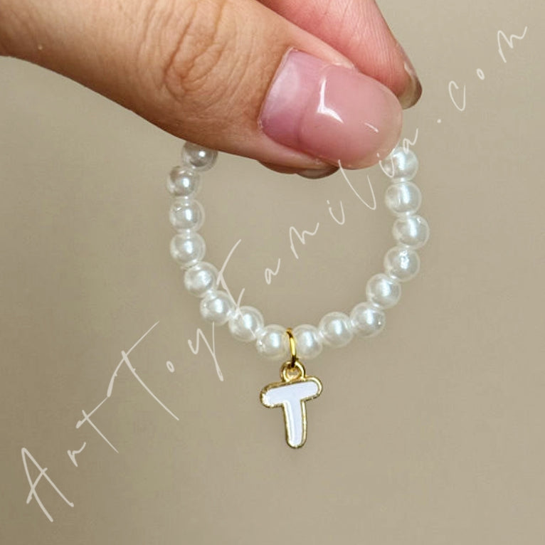 The Monsters Labubu Cloth Mini Letter Necklace T
