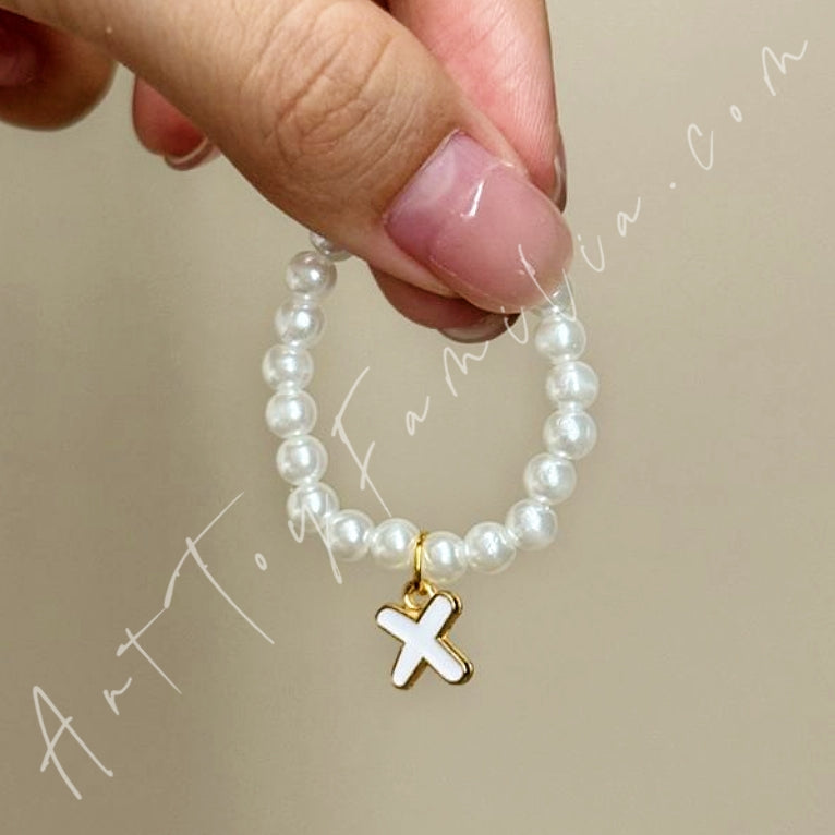 The Monsters Labubu Cloth Mini Letter Necklace X