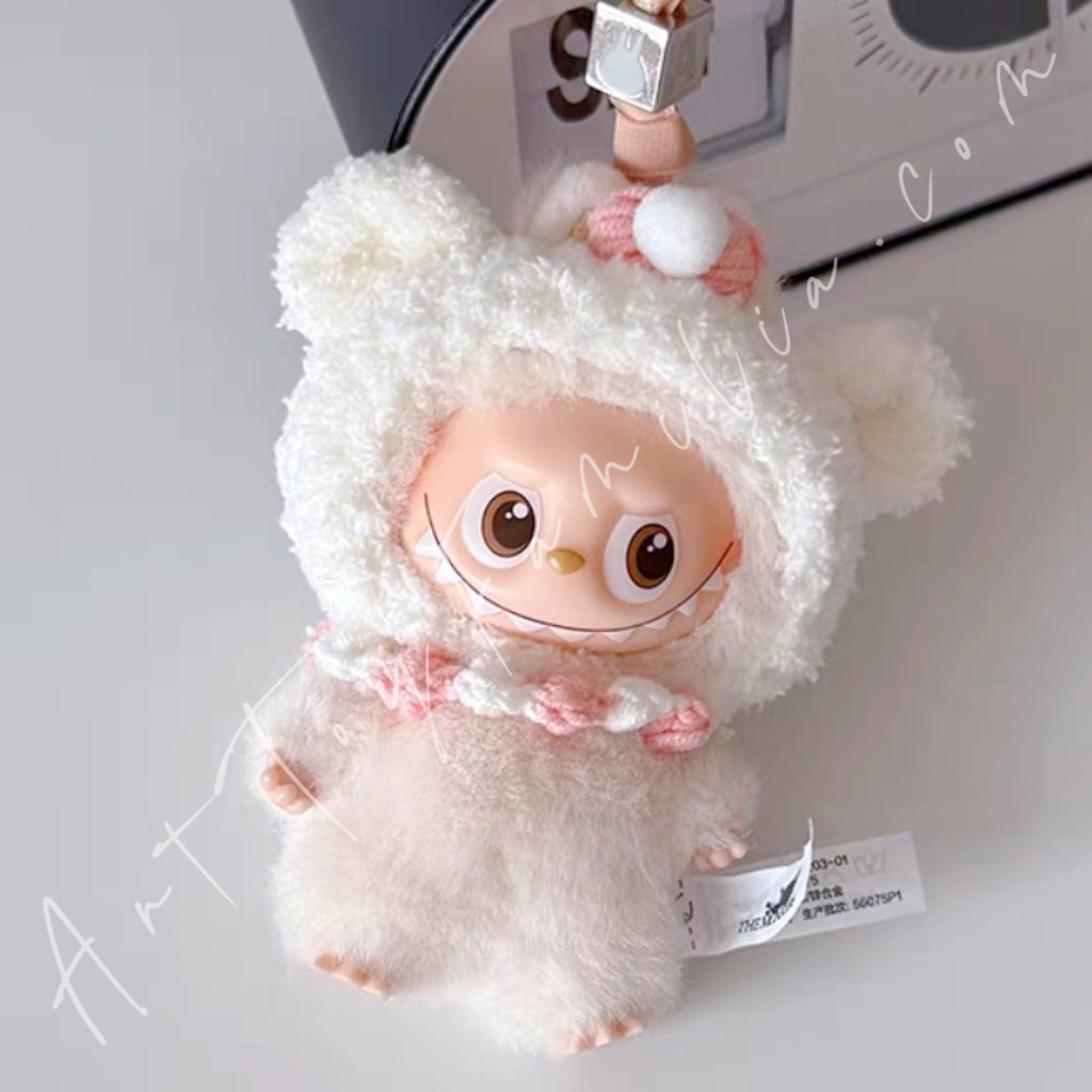 The Monsters Labubu Cloth Mini Sunny Knitwood Set Bear