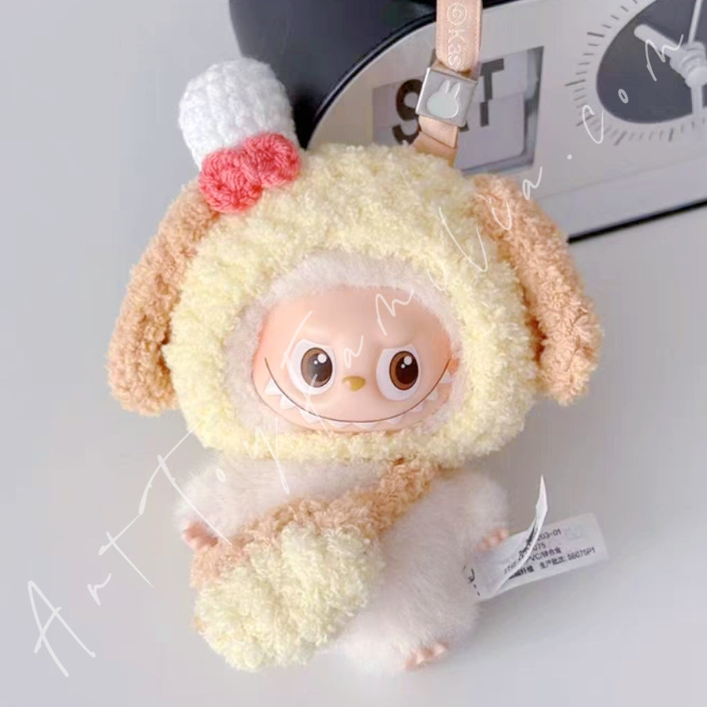 The Monsters Labubu Cloth Mini Sunny Knitwood Set Puppy