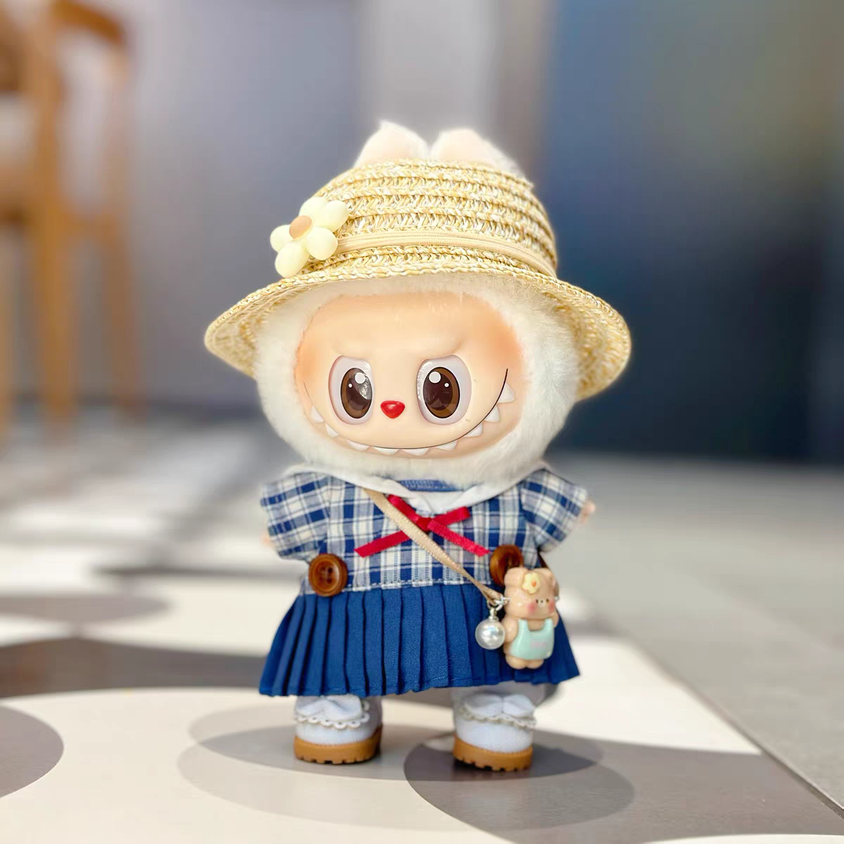 The Monsters Labubu Cloth Navy Belle Dress Set 1